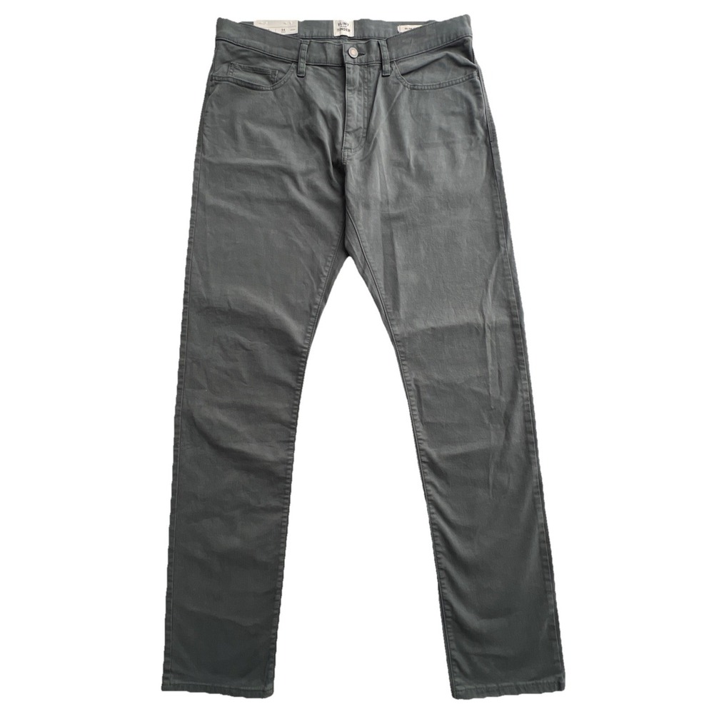 NWT Flint And Tinder Mens Slim Fit Pants 33x34 Olive Green 5 Pocket Stretch